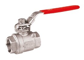 Split-body full bore ball valve female BSP – Stainless steel