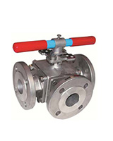 3-way flanged ball valve – Stainless steel – L port