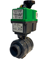 Robinet à boisseau sphérique PVC femelle à coller – Moteur J34