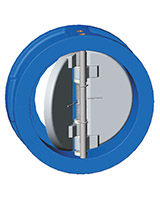 Dual plate check valve PN25 – ductile iron plate