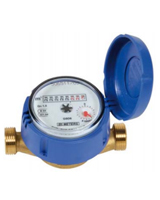 Single jet water meter