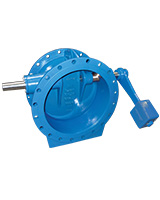 Tilting type check valve with counterweight