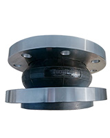 Rubber expansion join with stainless steel swivel flange