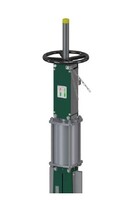 Commande manuelle de secours pour vanne à guillotine standard à actionneur pneumatique