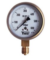 Gas capsule pressure gauge for low pressure – – DN1/4″