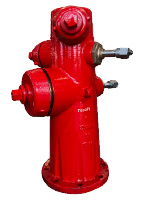 Poteau d’incendie à colonne humide