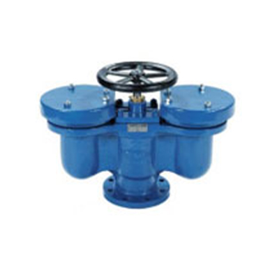 High flow triple-acting air release valve with incorporated shut-off valve – PN10