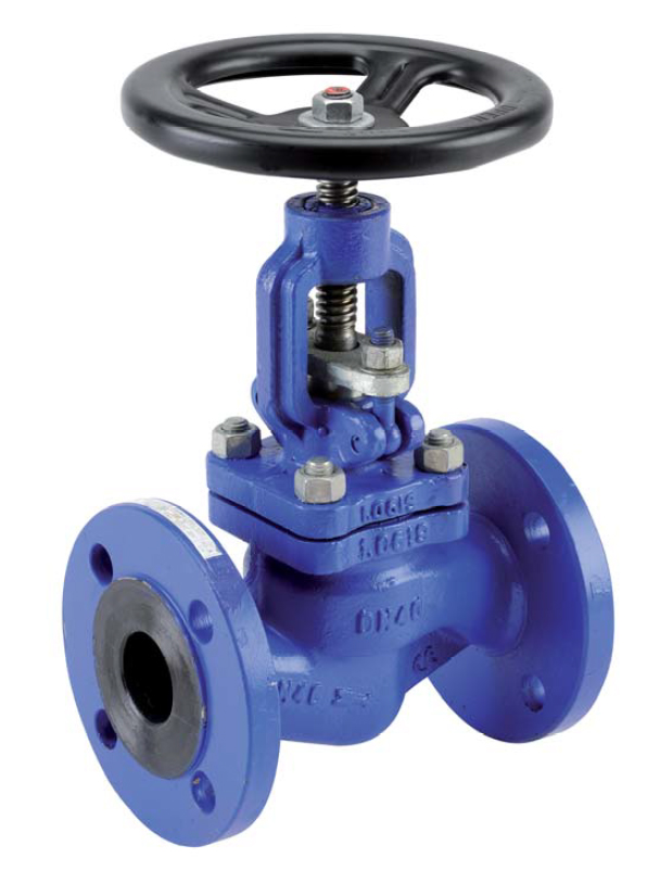 Steel flanged globe valve PN40