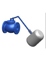 Straight type balanced float valve