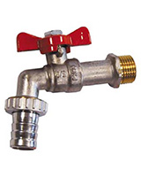 Bibcock ball valve male BSP – Brass – ACS