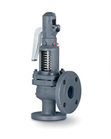 Cast iron safety valve with spring loading flange PN16