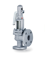 Steel safety valve with spring loading flange PN40