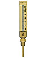 Straight type industrial thermometer