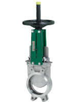 Rising-stem cast iron knife gate valve with handwheel