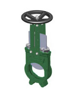 Non-rising stem bidirectional type knife gate valve with handwheel
