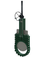 Bidirectional type knife gate valve with gearbox