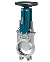 Vanne à guillotine bidirectionnelle en inox à tige non montante et à volant