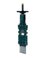 Through conduit type knife gate valve with handwheel