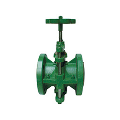 Flanged pinch valve with handwheel PN10