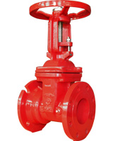 Resilient seated OS&Y type flanged / mechanical joint ends