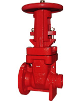 Vanne à opercule OS&Y à bride et embout rainuré