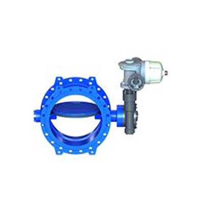 Double eccentric type butterfly valve TECWAT PN10 dry shaft with BERNARD CONTROLS electric actuator 3-phase 400V/50Hz