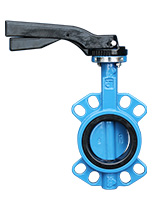 Wafer steel butterfly valve PN10/16/ASA150 – handle