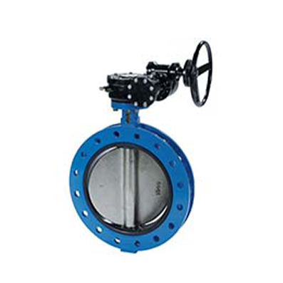 Double flanged type butterfly valve – PN10 – ductile iron body and disc – EPDM – manual gearbox