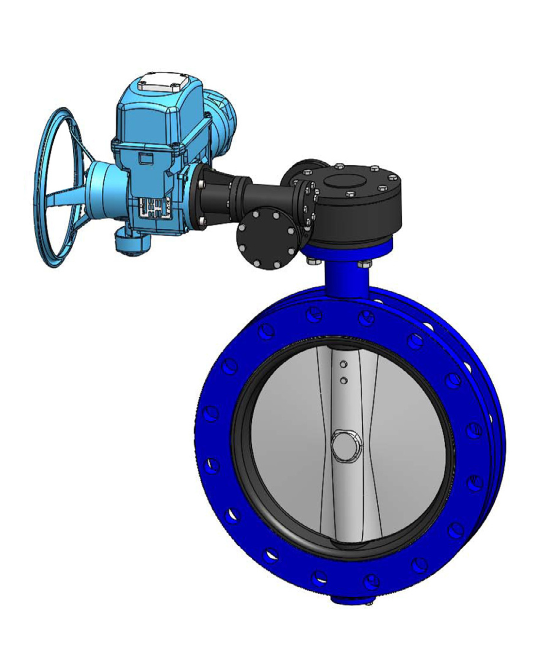 Teclarge Butterfly valve with flanges TECOFI