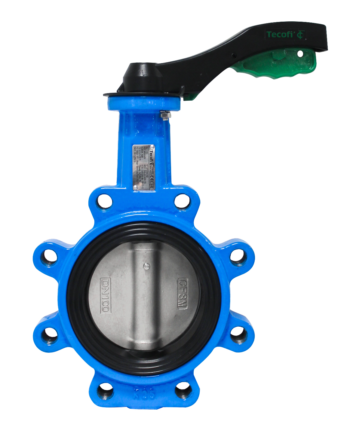Butterfly valve lug PN16 – ductile iron body and disc – EPDM