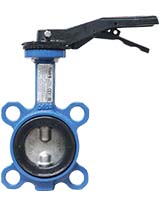 Butterfly valve wafer PN16 – ductile iron body and stainless steel disc – EPDM – 3F handle