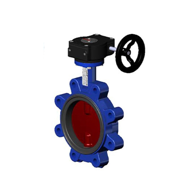 Butterfly valve lug PN16 – ductile iron body and disc – EPDM – manual gearbox