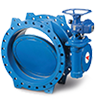 Tecwat – Double eccentric type butterfly valve with flanges